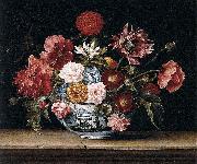 Jacques Linard Chinese Bowl with Flowers painting